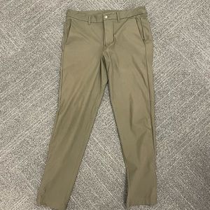Lululemon ABC Slim Fit Pants Dark Olive Warpstreme